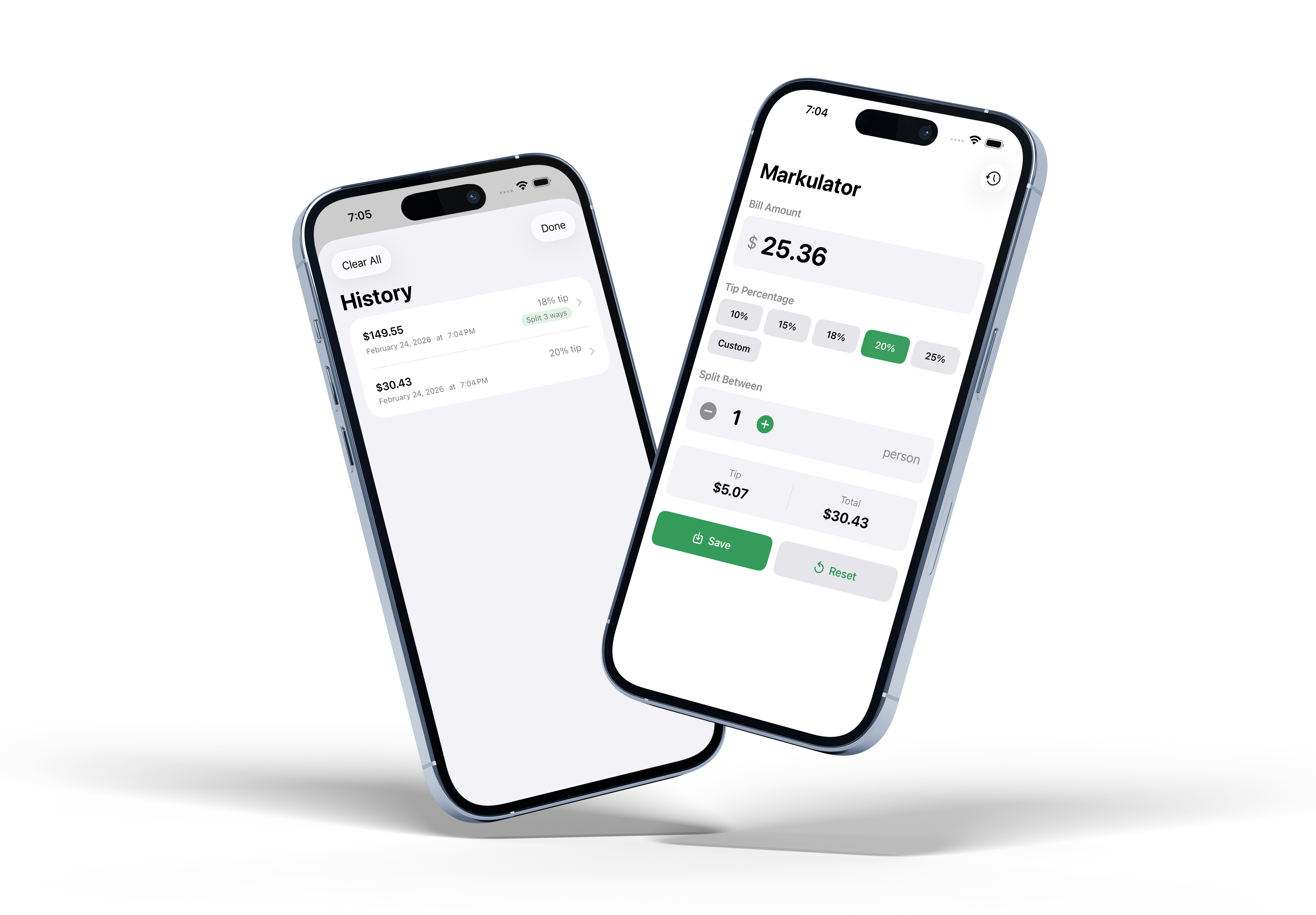 Markulator app screenshot