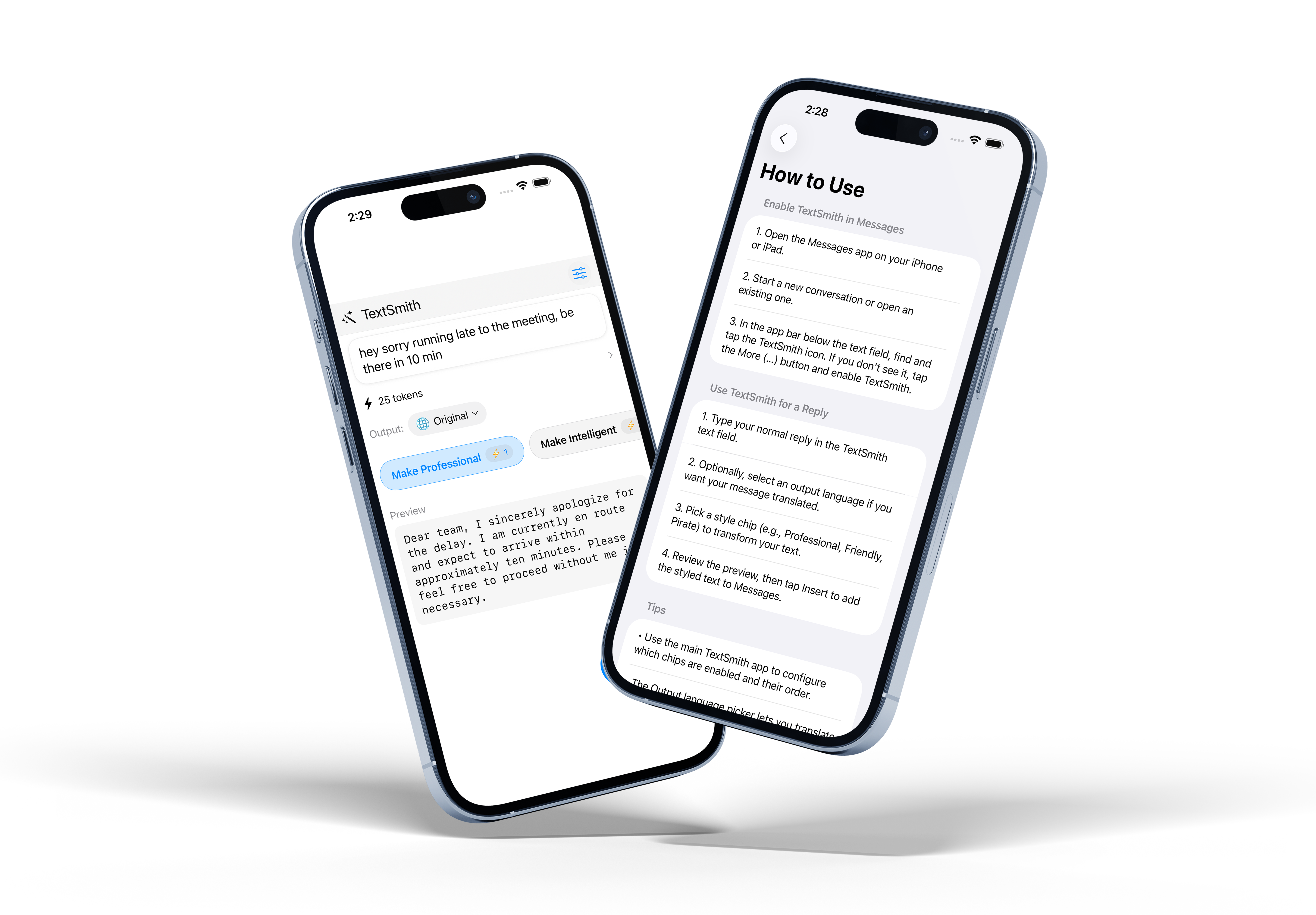 TextSmith app screenshot